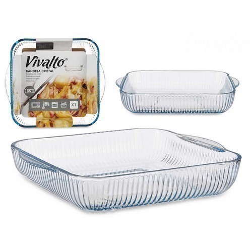 FUENTE HORNO VIVALTO CUADRADA RELIEVES 32CMS